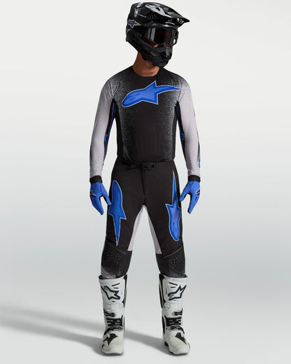 Alpinestars Supertech Hiten AFD Jersey - Schwarz/Helllila/Blithe Blau