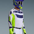 Alpinestars Racer Air River Jersey - Light Grey/Fluorescent Yellow/Blue