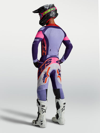 Alpinestars Supertech Dyna Jersey - Hellviolett/Dunkellila/Pink Fluo