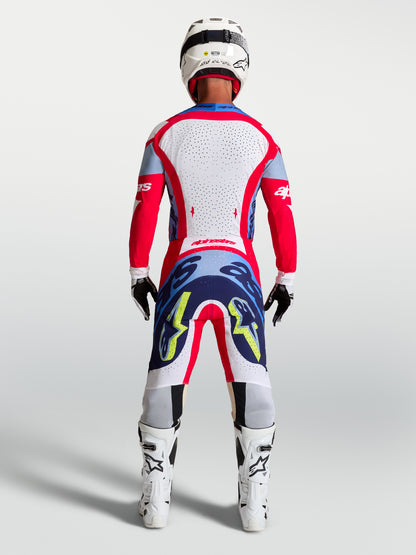 Alpinestars Supertech Dyna Jersey - Fire Red/Weiß/Navy Blue