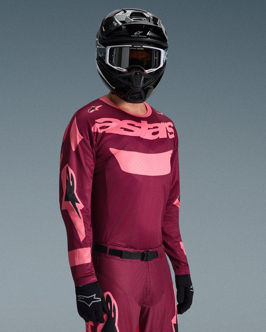 Maillot Alpinestars Racer Riway - Rouge foncé/Corail