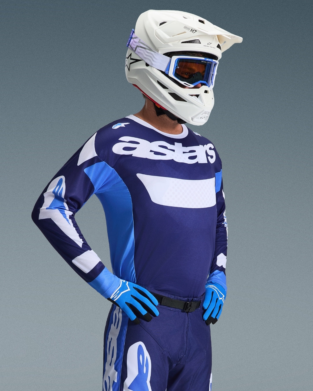 Maillot Alpinestars Racer Riway - Bleu UCLA/Blanc