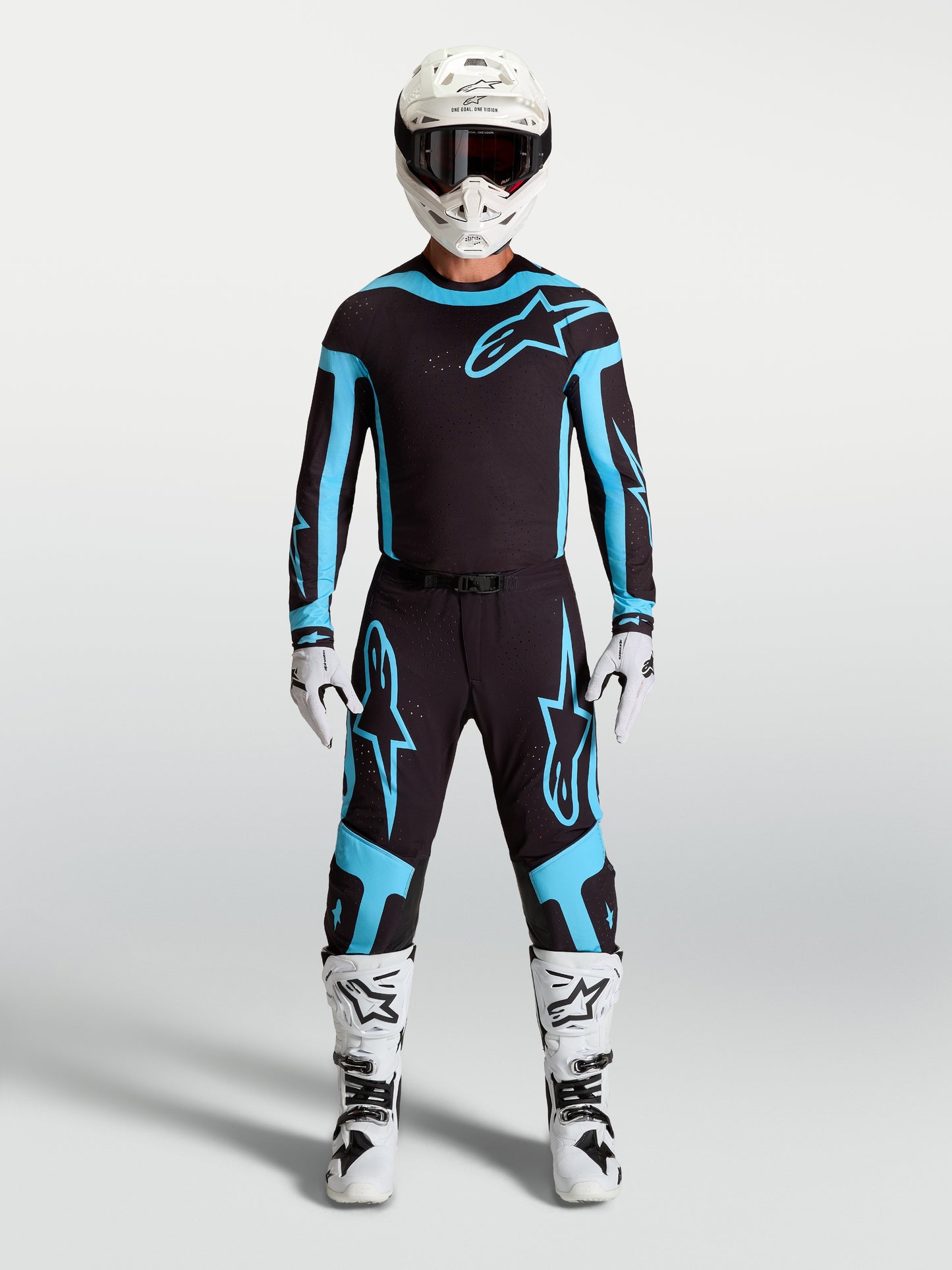 Alpinestars Supertech Vesta Jersey - Black/Turquoise
