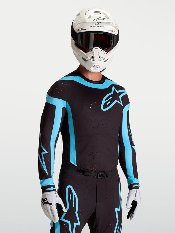 Alpinestars Supertech Vesta Jersey - Black/Turquoise