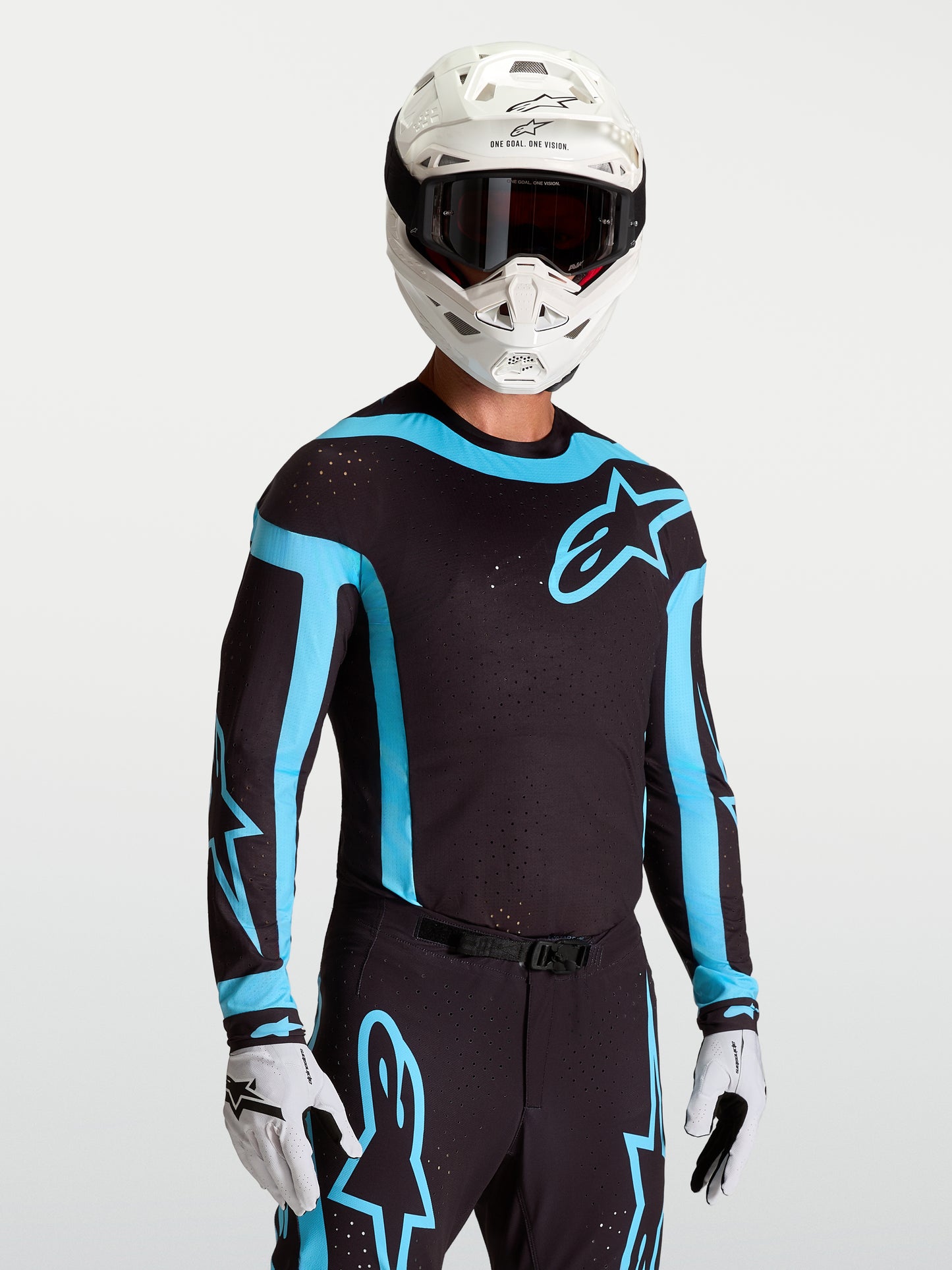 Alpinestars Supertech Vesta Jersey - Black/Turquoise