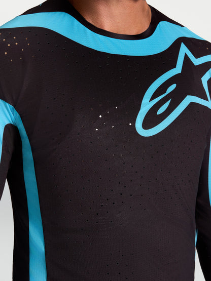 Alpinestars Supertech Vesta Jersey - Black/Turquoise
