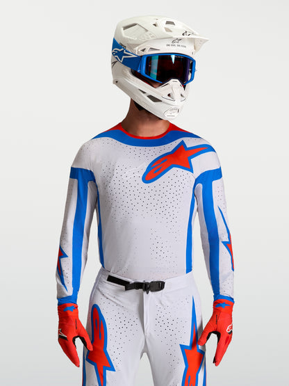 Alpinestars Supertech Vesta Jersey - Helllila/Cardinal Rot