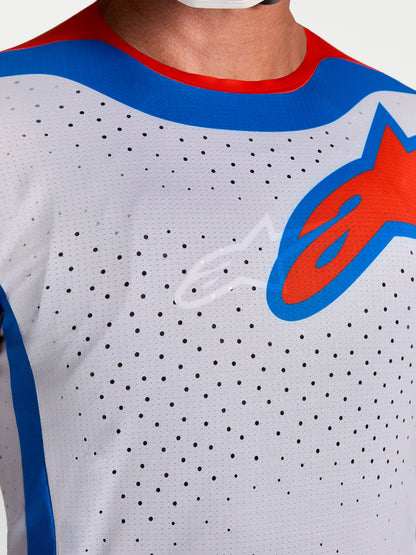 Alpinestars Supertech Vesta Jersey - Helllila/Cardinal Rot