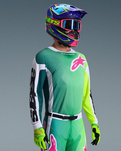 Maillot Alpinestars Racer Portl - Vert/Blanc/Noir