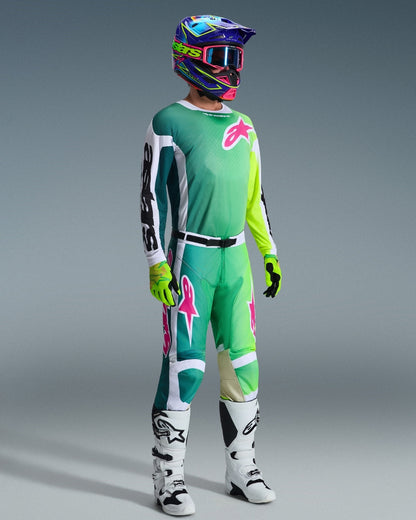 Maillot Alpinestars Racer Portl - Vert/Blanc/Noir