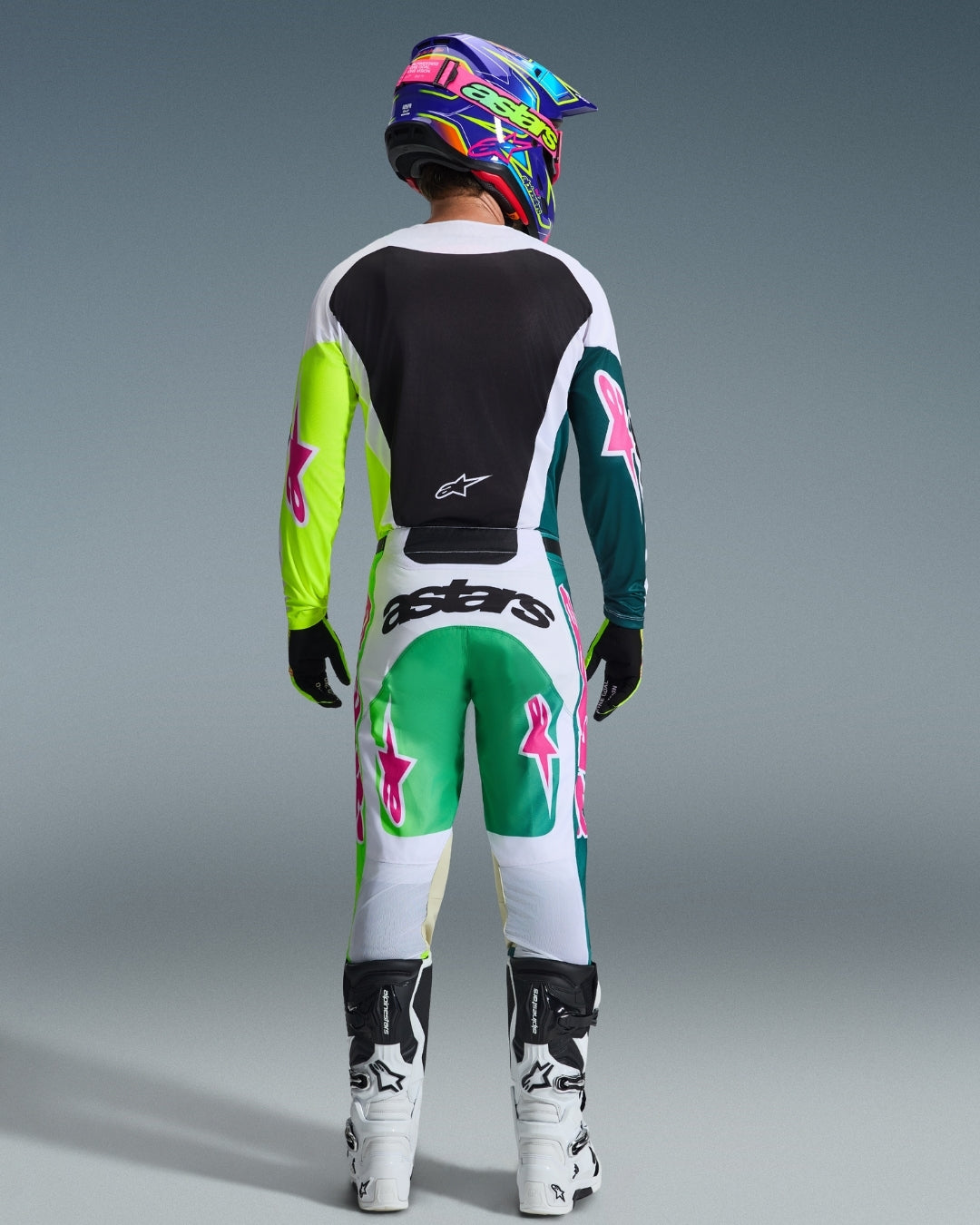 Maillot Alpinestars Racer Portl - Vert/Blanc/Noir