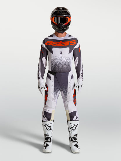 Alpinestars Techstar Swan Jersey - Helllila/Dunkelgrau/Rot Fluo