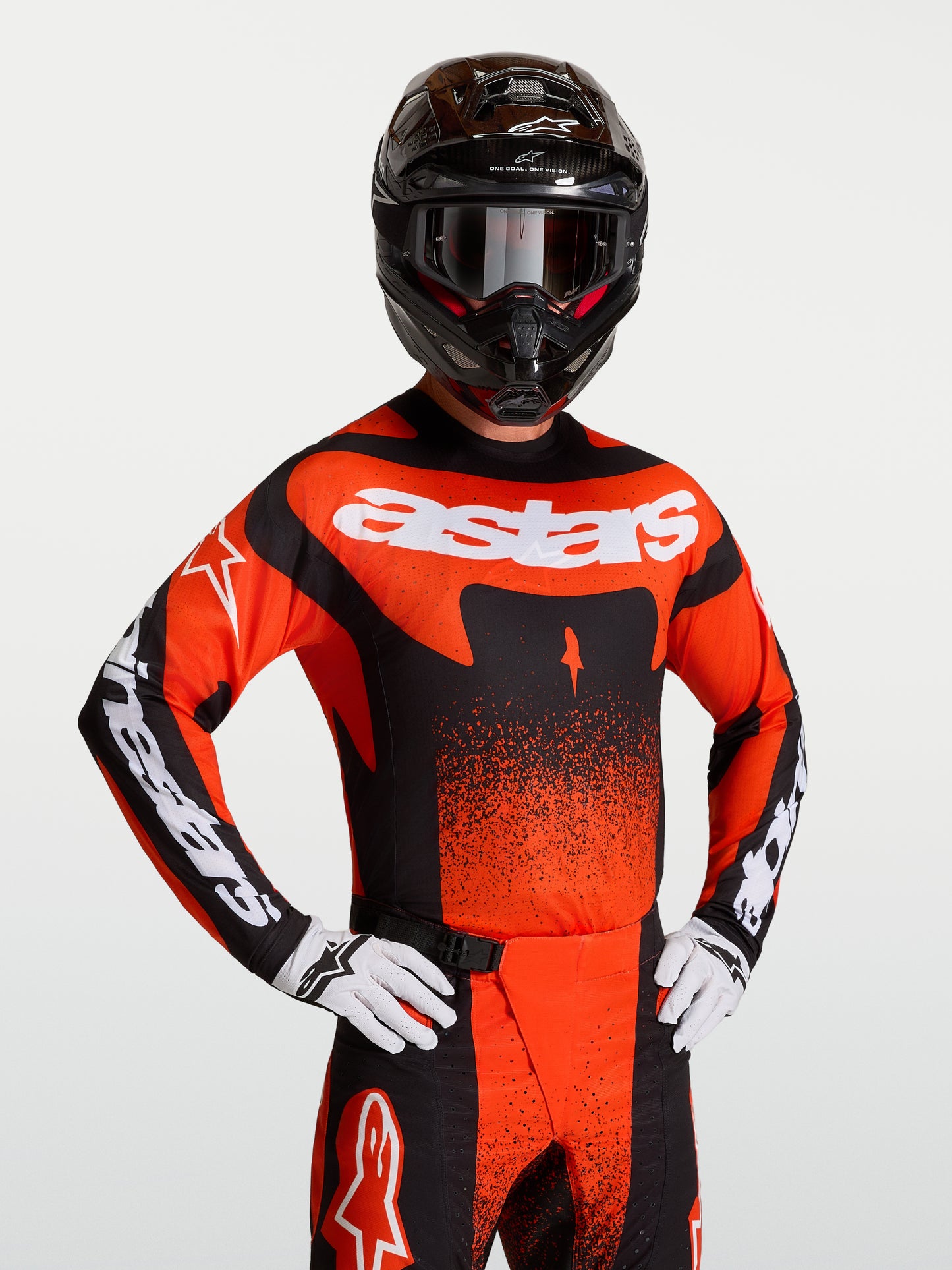 Alpinestars Techstar Swan Jersey - Cardinal Red/Black/White