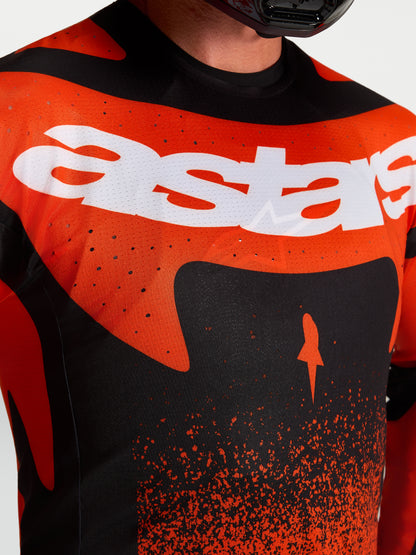 Alpinestars Techstar Swan Jersey - Cardinal Red/Black/White