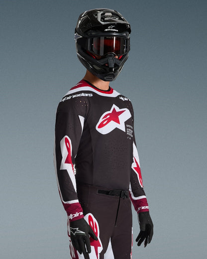 Maillot Alpinestars Supertech Afd Vista - Noir/Rouge/Blanc