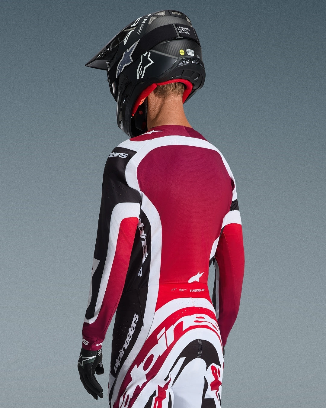 Maillot Alpinestars Supertech Afd Vista - Noir/Rouge/Blanc