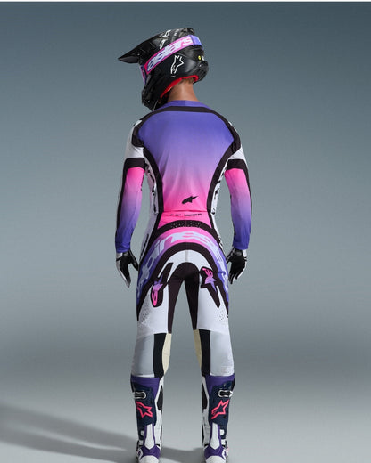 Maillot Alpinestars Supertech Afd Vista - Blanc/Violet/Noir