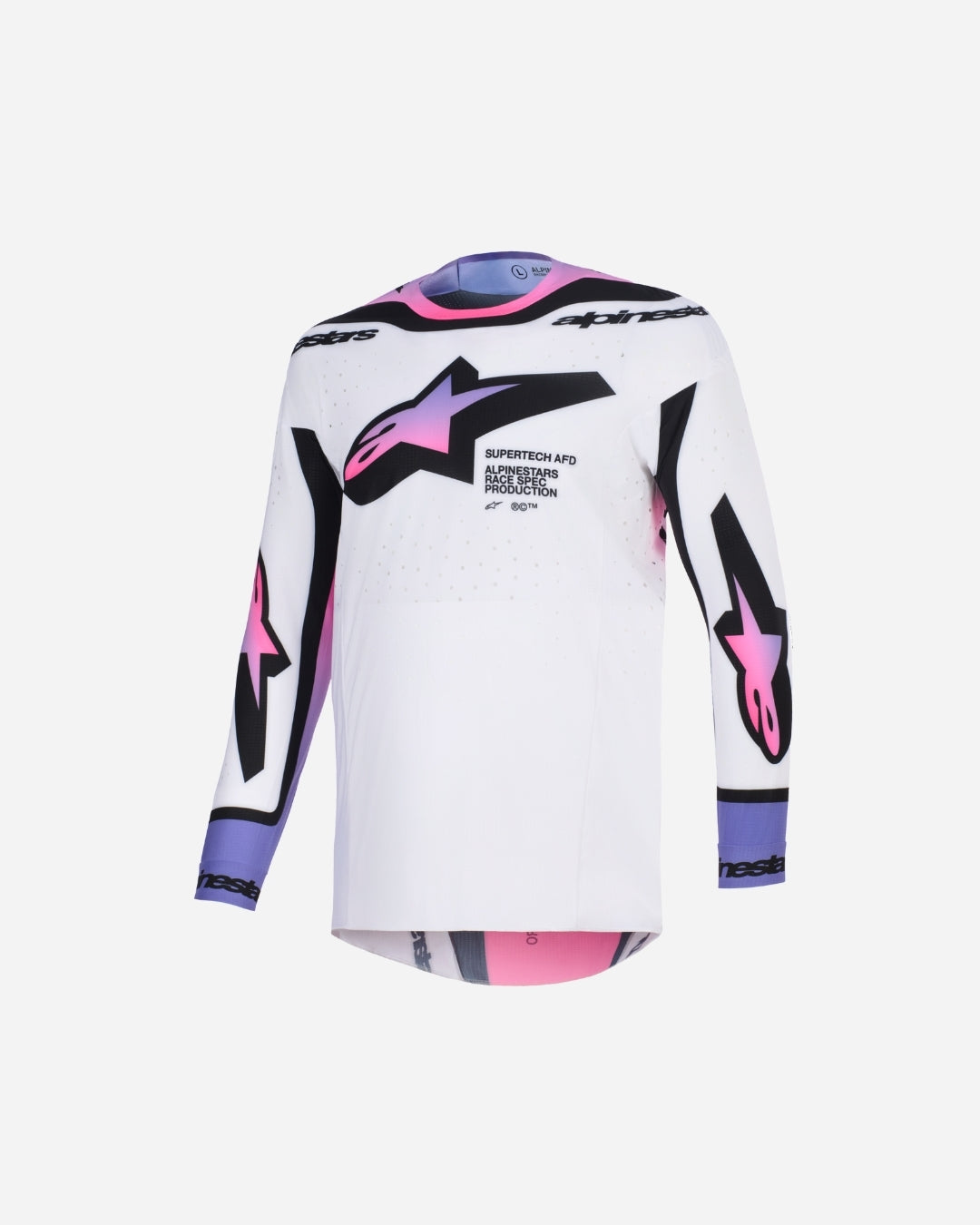 Maillot Alpinestars Supertech Afd Vista - Blanc/Violet/Noir