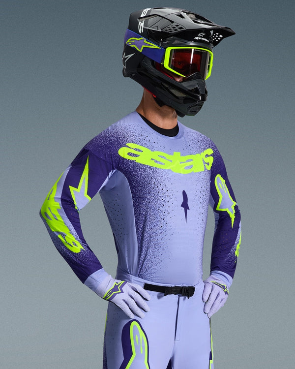 Maillot Alpinestars Supertech Scenz - Violet/Marine foncé