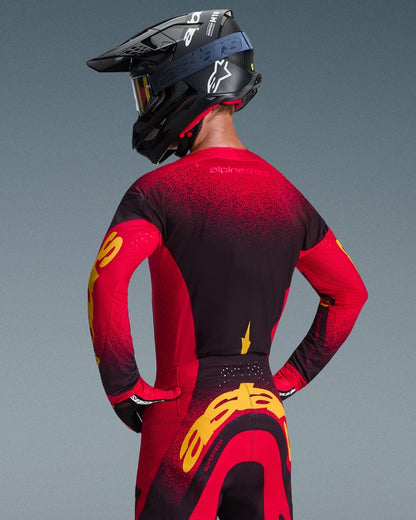 Maillot Alpinestars Supertech Scenz - Rouge/Noir/Jaune