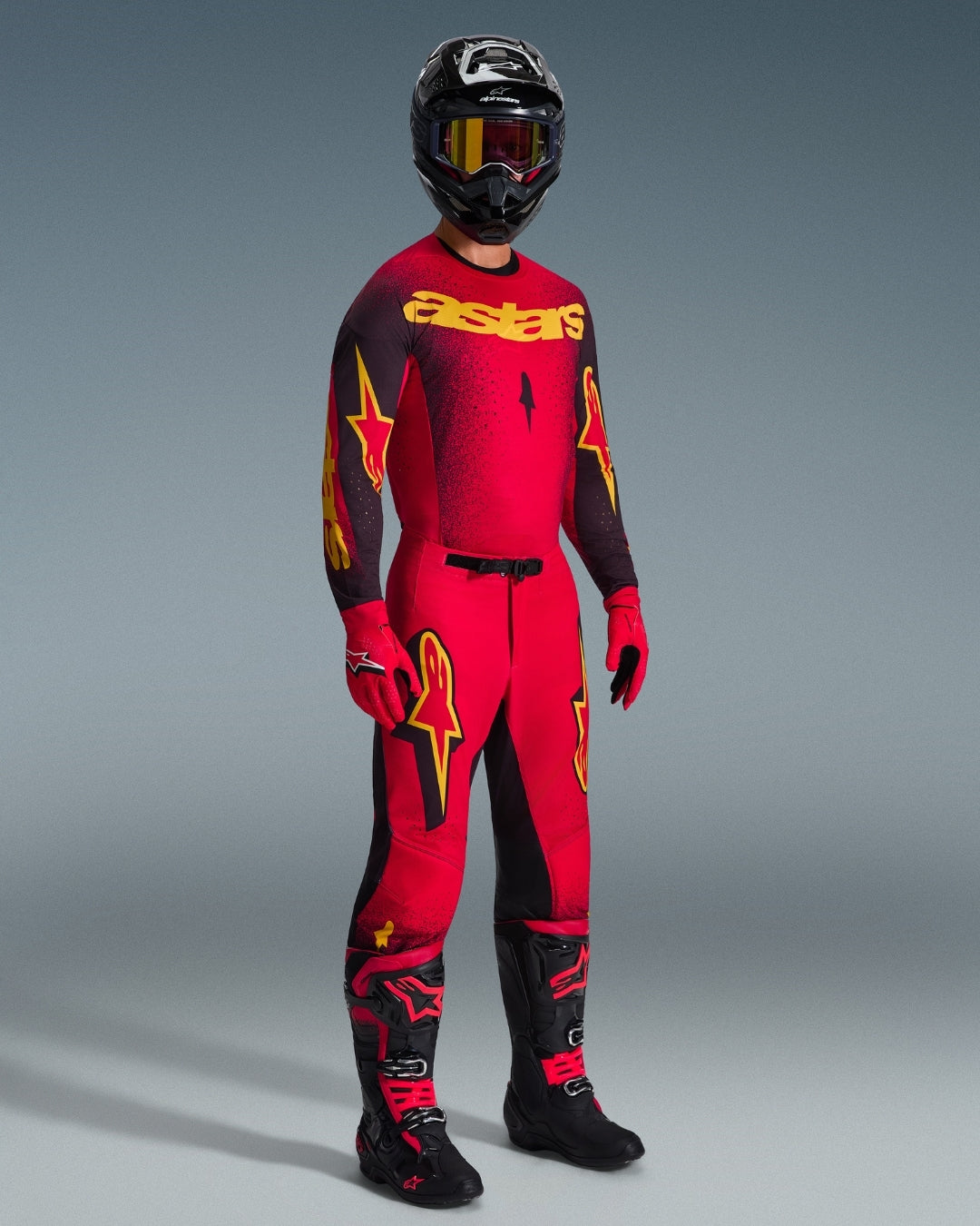 Maillot Alpinestars Supertech Scenz - Rouge/Noir/Jaune