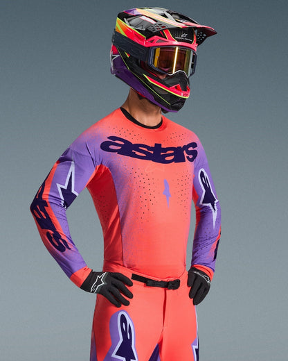 Maillot Alpinestars Supertech Scenz - Orange Fluo/Violet