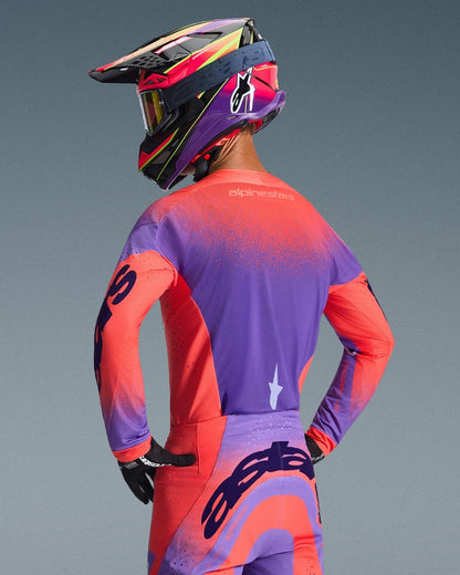 Maillot Alpinestars Supertech Scenz - Orange Fluo/Violet