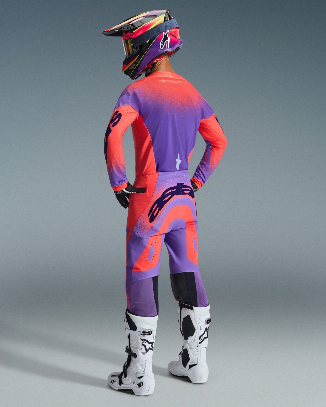 Maillot Alpinestars Supertech Scenz - Orange Fluo/Violet