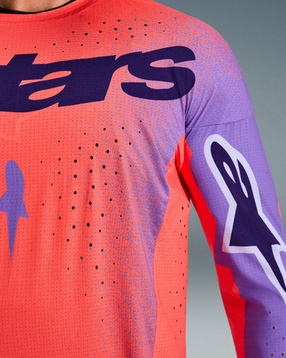 Maillot Alpinestars Supertech Scenz - Orange Fluo/Violet