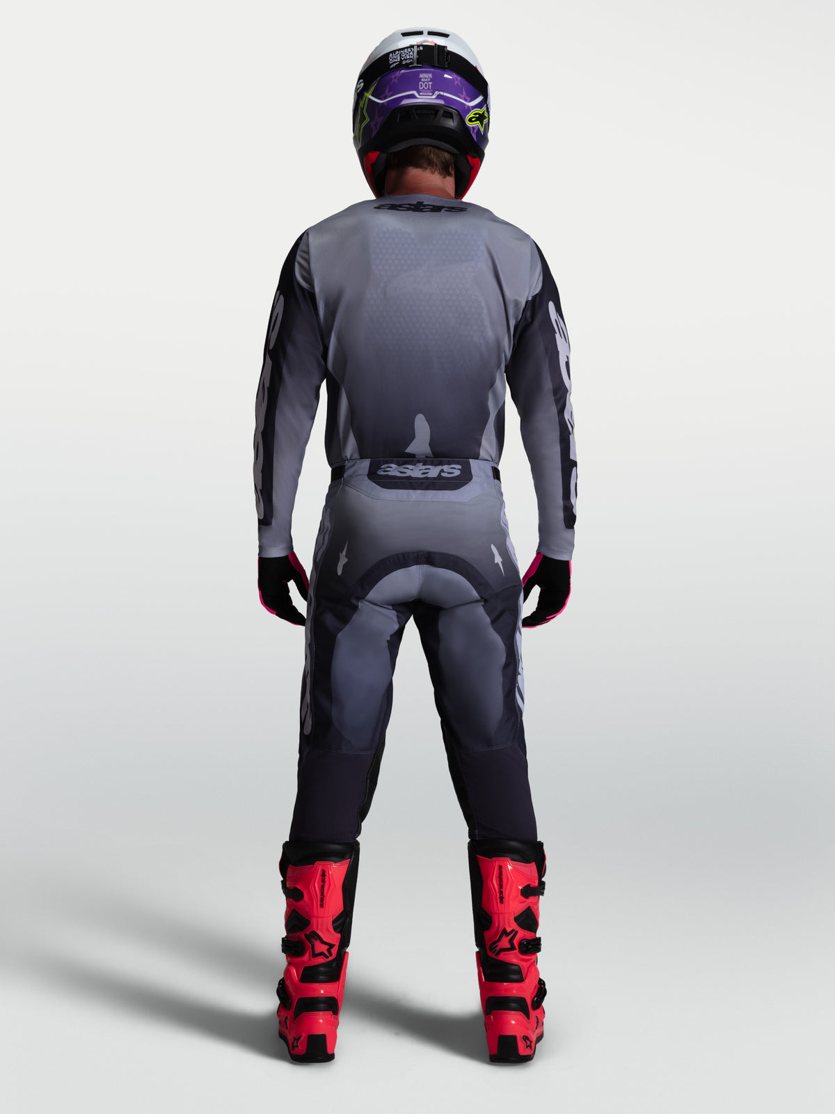 Maillot Alpinestars Racer Amber - Gris pierre/Gris froid/Lilas clair
