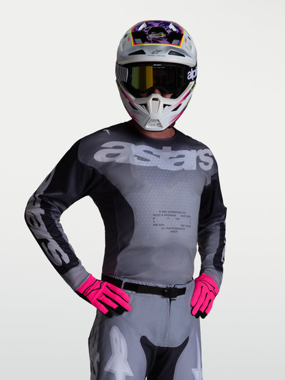 Maillot Alpinestars Racer Amber - Gris pierre/Gris froid/Lilas clair