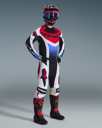 Maillot Alpinestars Techstar Knif - Noir/Blanc/Rouge