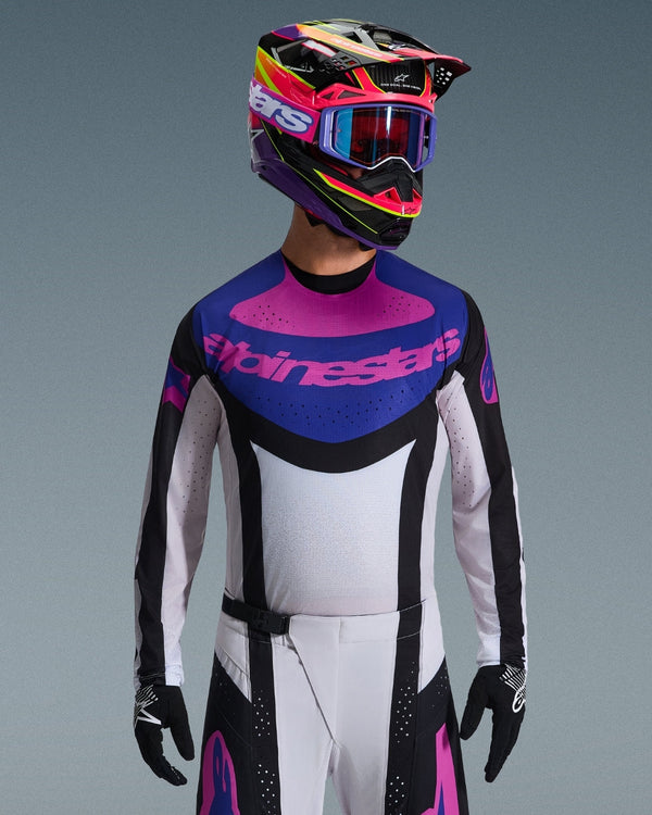 Maillot Alpinestars Techstar Knif - Noir/Gris clair/Violet