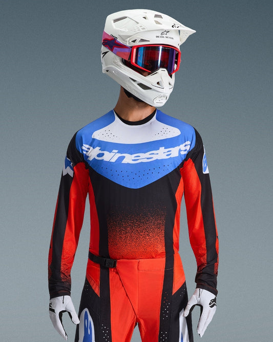 Maillot Alpinestars Techstar Knif - Orange/Noir/Bleu UCLA