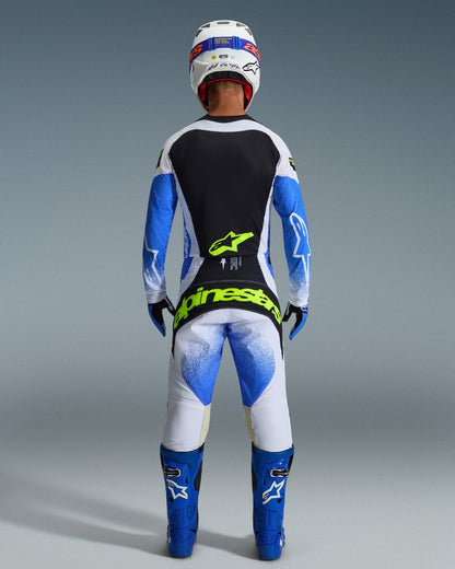 Maillot Alpinestars Techstar Knif - Bleu UCLA/Noir/Jaune Fluo