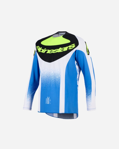 Maillot Alpinestars Techstar Knif - Bleu UCLA/Noir/Jaune Fluo