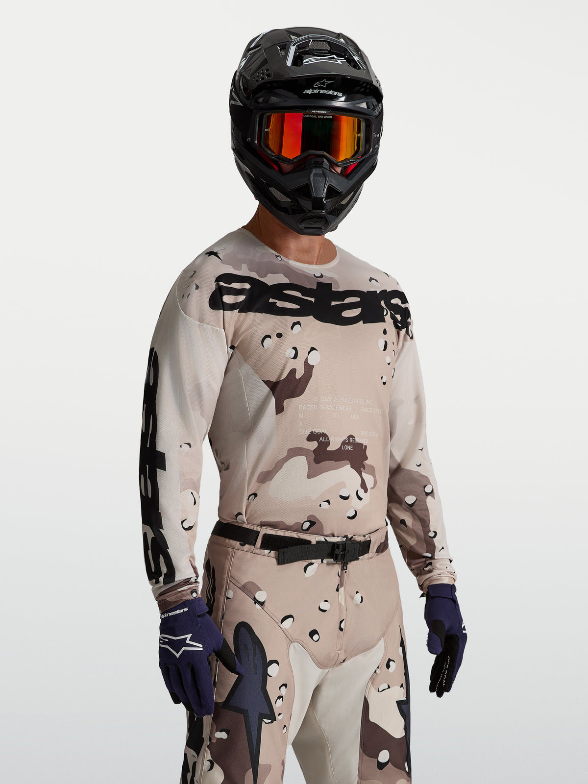 Alpinestars Racer Amber Jersey - Kardinalrot/Helllila/Schwarz