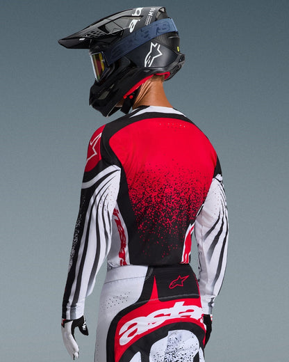 Maillot Alpinestars Techstar Nomur - Noir/Blanc/Rouge
