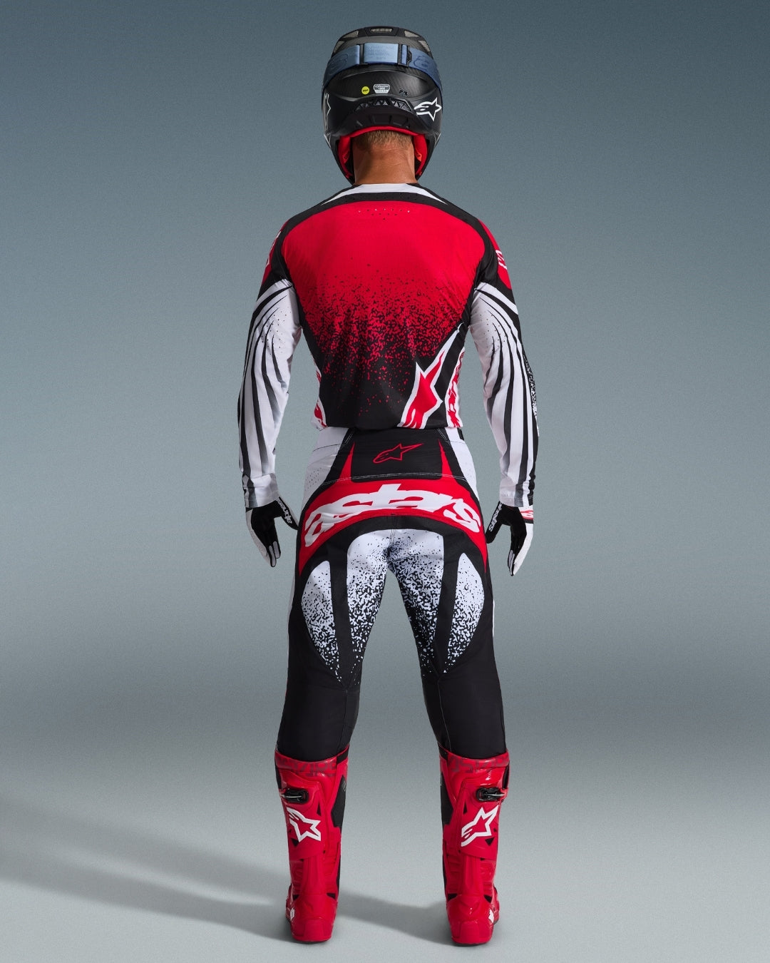 Maillot Alpinestars Techstar Nomur - Noir/Blanc/Rouge