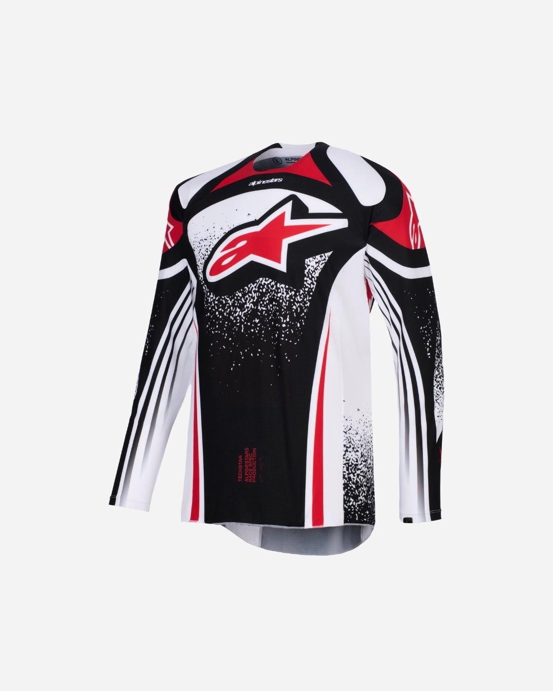 Maillot Alpinestars Techstar Nomur - Noir/Blanc/Rouge