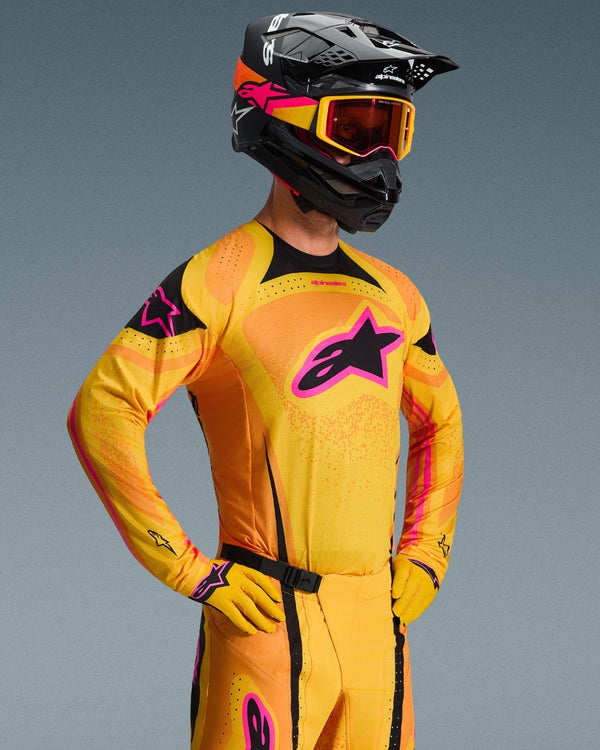 Maillot Alpinestars Techstar Nomur - Orange/Jaune/Rose