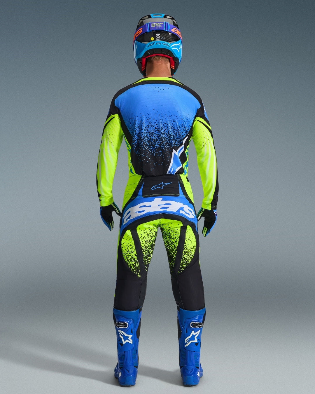 Maillot Alpinestars Techstar Nomur - Marine foncé/Orange/Bleu UCLA