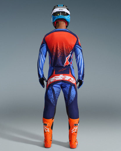 Maillot Alpinestars Techstar Nomur - Marine foncé/Bleu UCLA/Orange