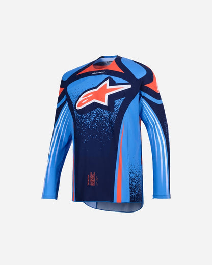 Maillot Alpinestars Techstar Nomur - Marine foncé/Bleu UCLA/Orange