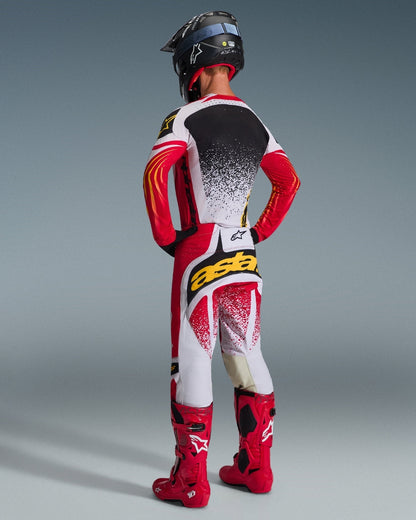 Maillot Alpinestars Techstar Nomur - Gris clair/Rouge/Noir