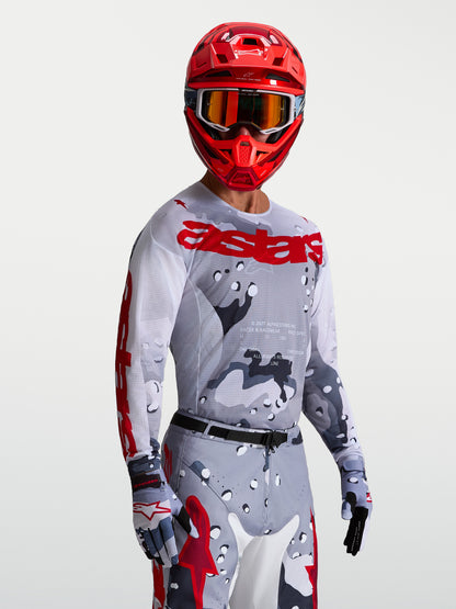 Alpinestars Racer Amber Jersey - Kardinalrot/Helllila/Schwarz