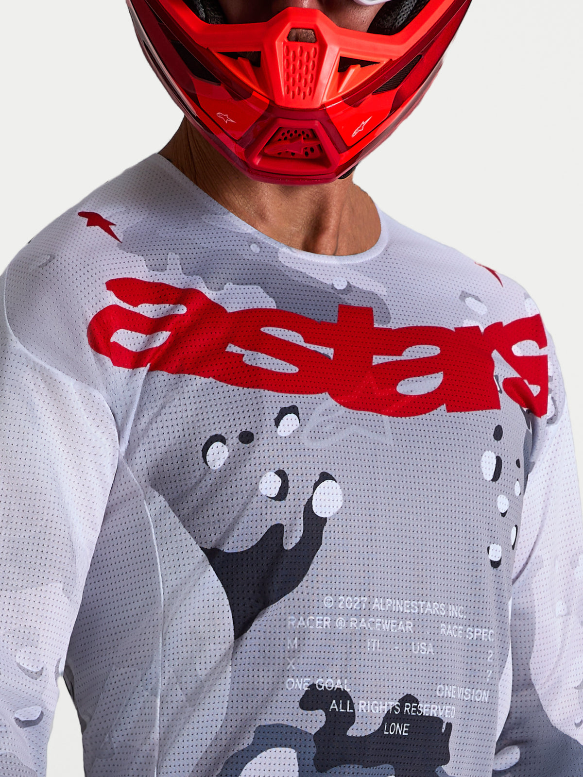 Alpinestars Racer Amber Jersey - Kardinalrot/Helllila/Schwarz