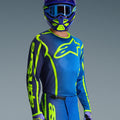 Maillot Alpinestars Fluid Apex - Bleu/Jaune Fluo