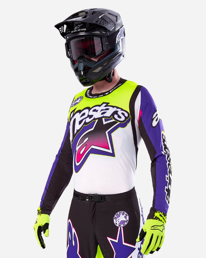 Maillot Alpinestars Supertech Sx Dirt - Blanc