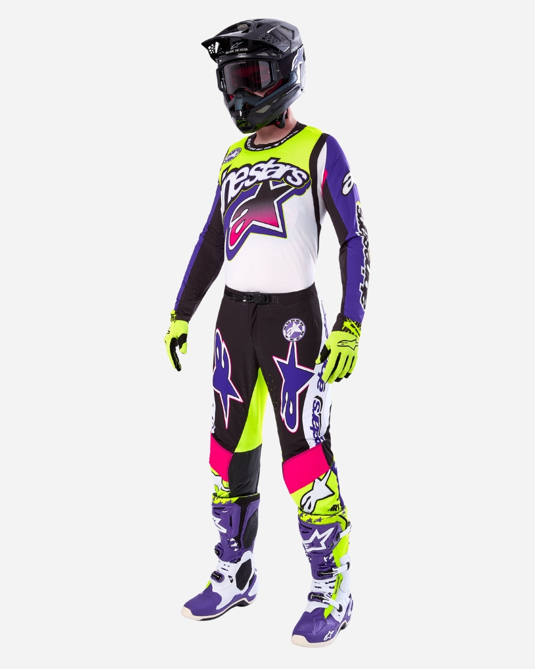 Maillot Alpinestars Supertech Sx Dirt - Blanc